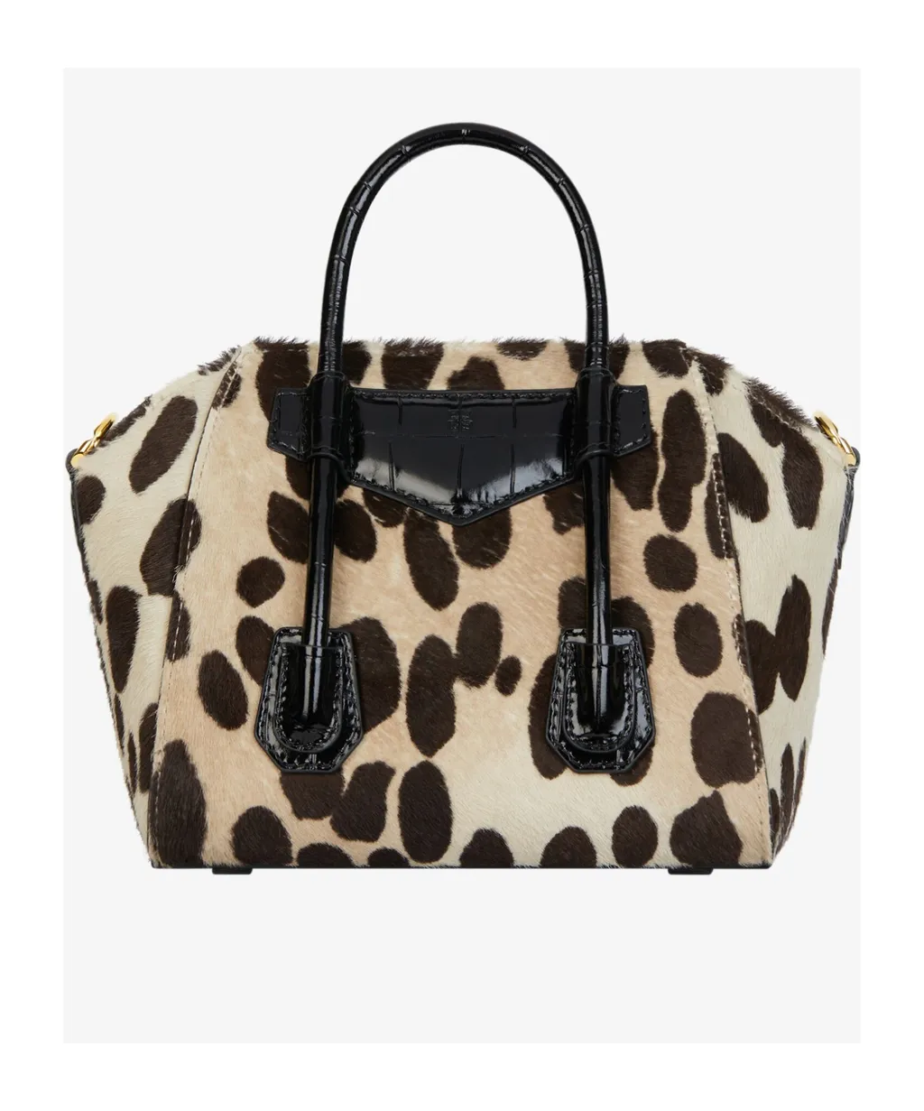 Givenchy Leopard Print Antigona Toy Lock Bag