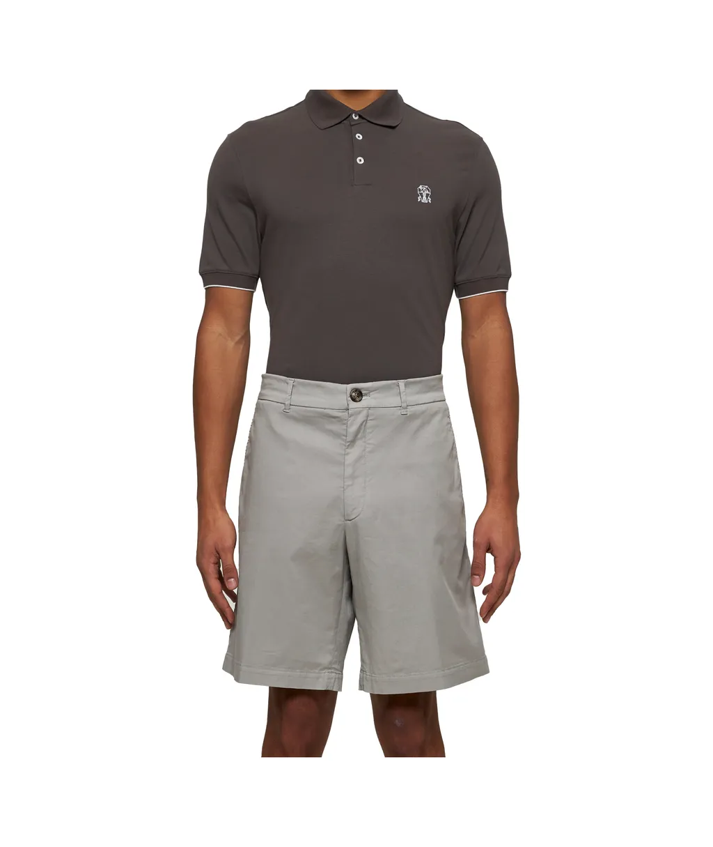 Brunello Cucinelli Mid-Rise Bermuda Shorts