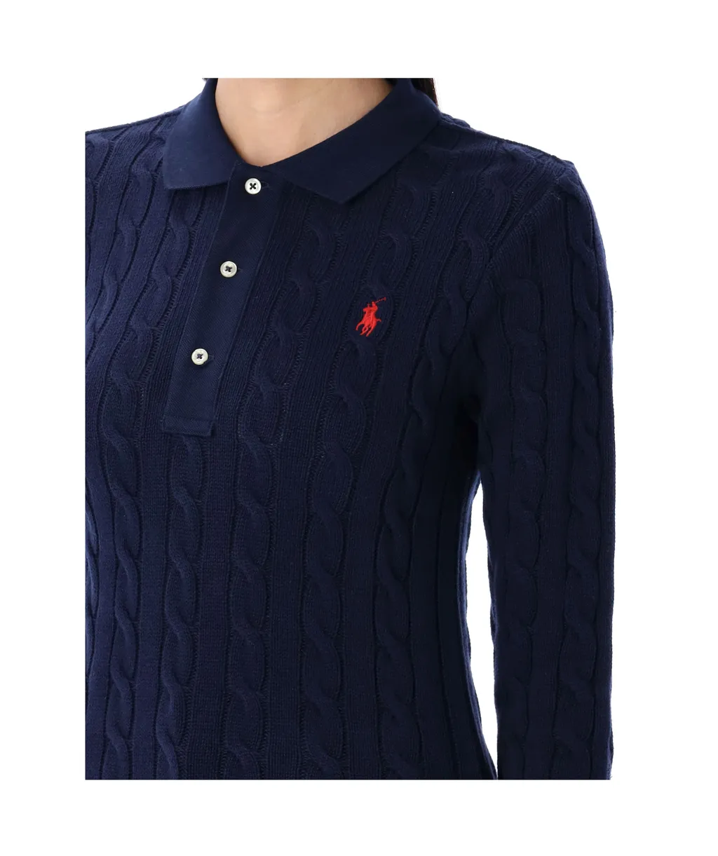 Polo Ralph Lauren Cable-Knit Polo Jumper