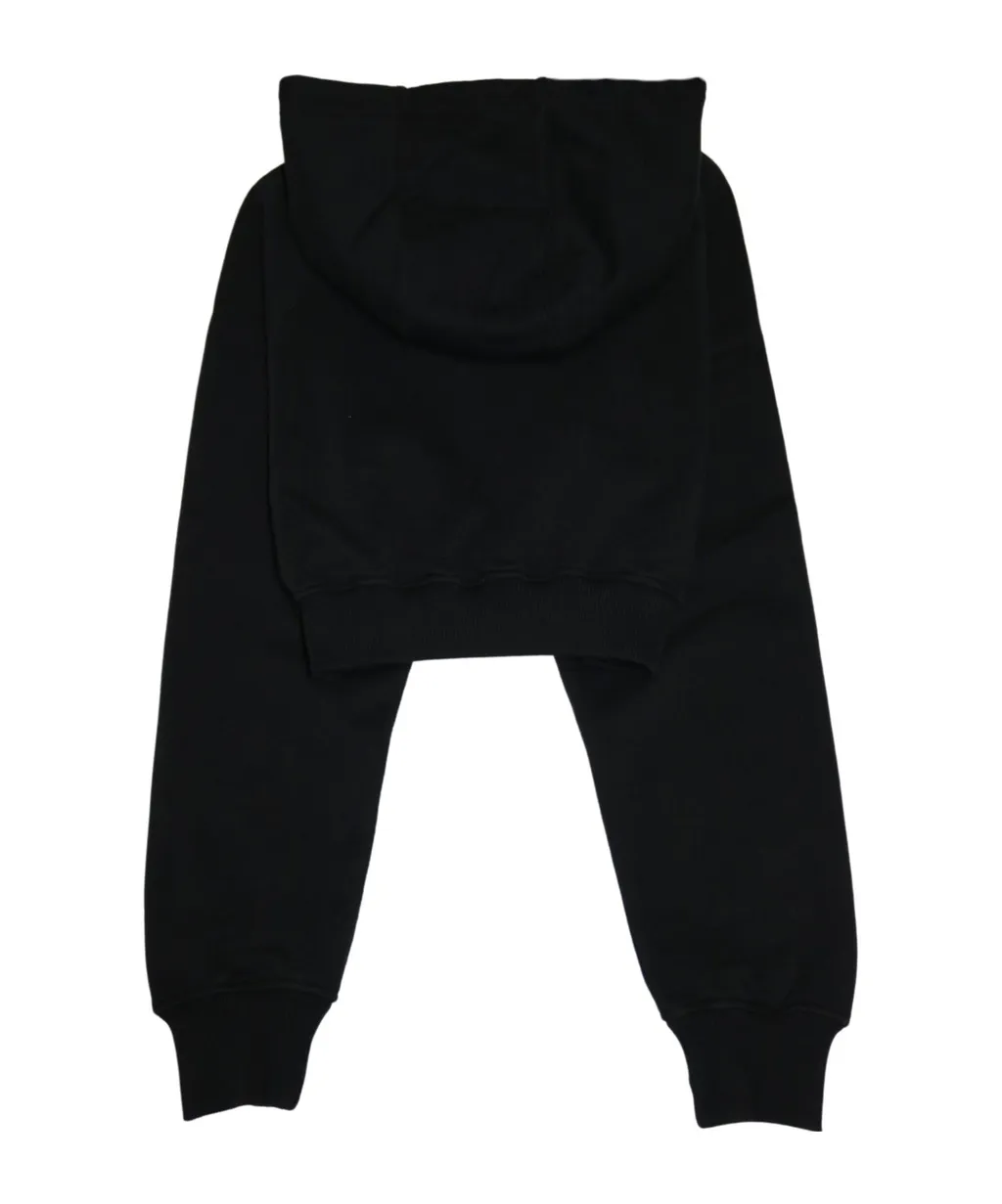 Casablanca Embellished Cropped Hoodie