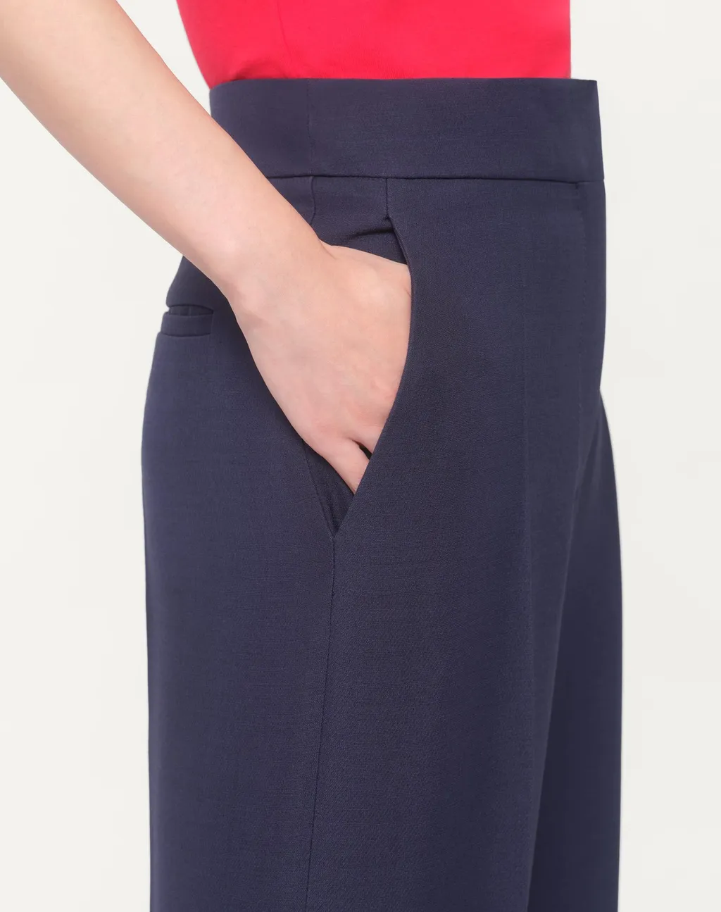 Valentino Pleat Detailed Wide-Leg Pants