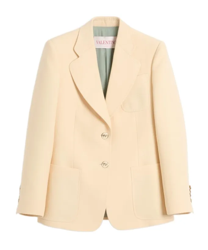 Valentino Single-Breasted Long-Sleeved Blazer
