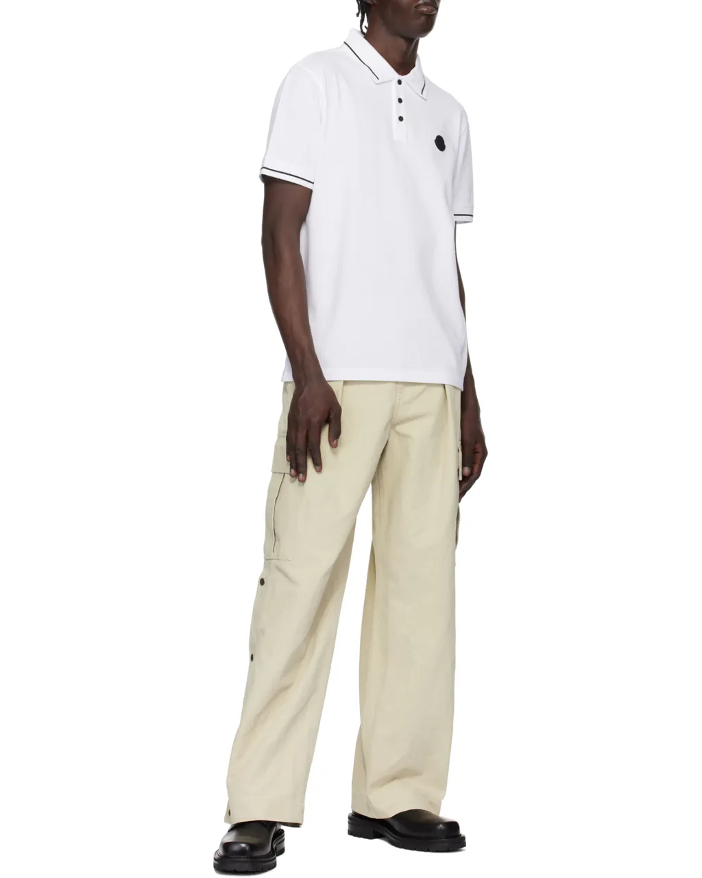 Moncler Logo Patch Short-Sleeved Polo Shirt