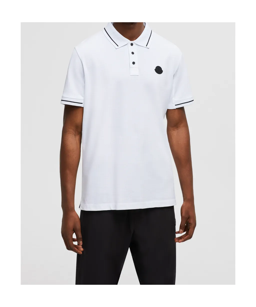 Moncler Logo Patch Short-Sleeved Polo Shirt