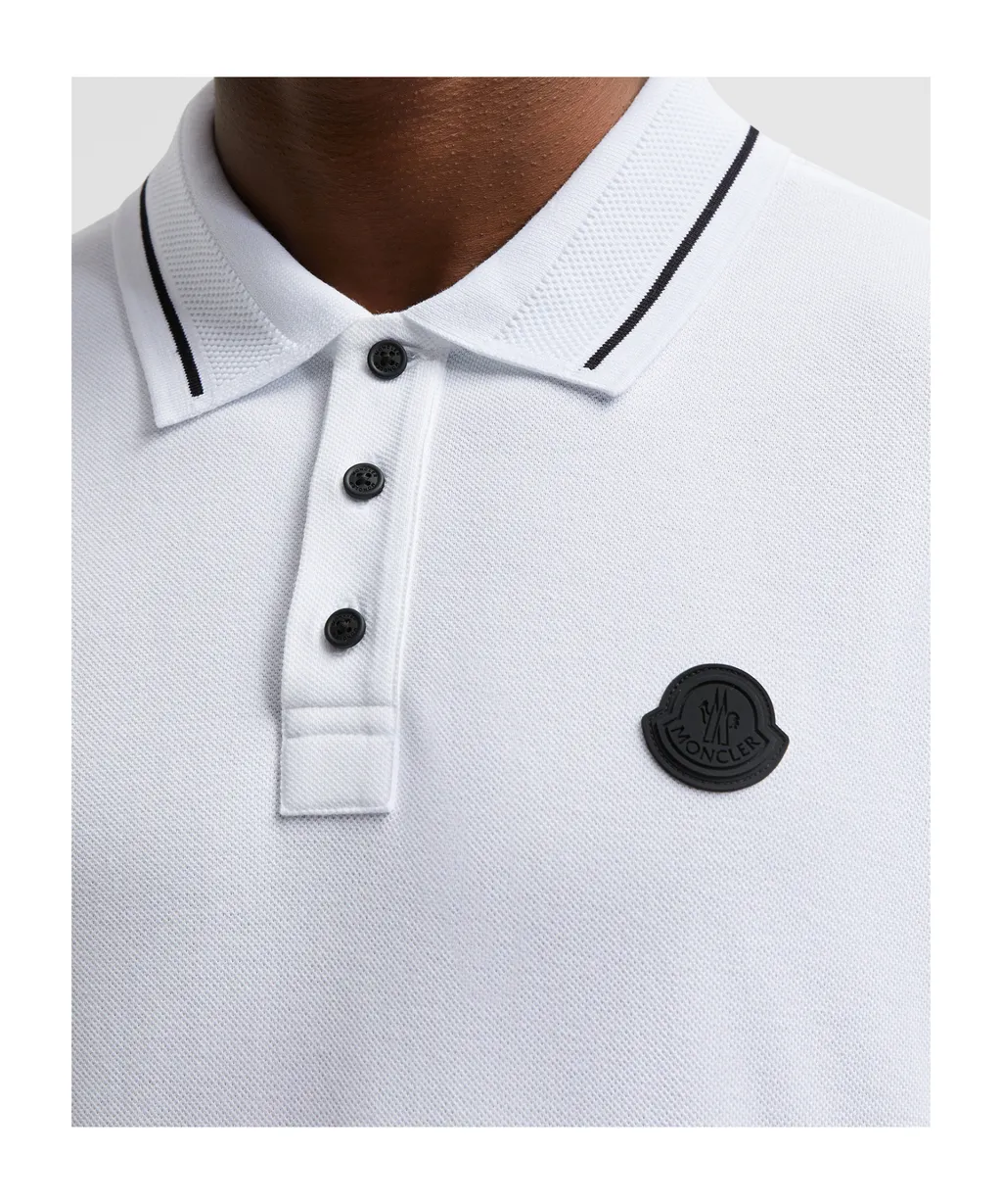 Moncler Logo Patch Short-Sleeved Polo Shirt