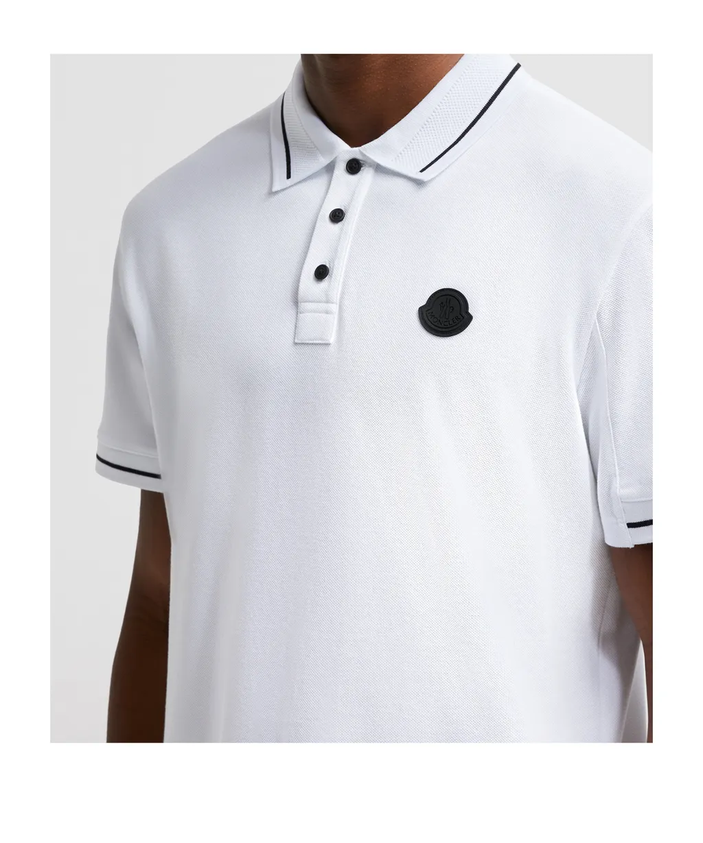 Moncler Logo Patch Short-Sleeved Polo Shirt
