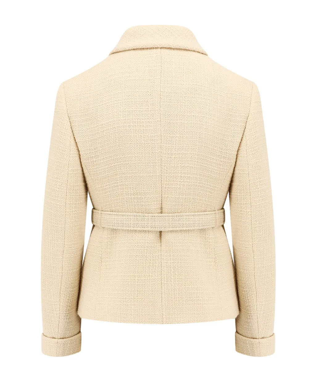 Valentino Logo Plaque Button-Up Jacket