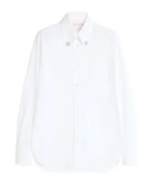 Valentino Embellished Button-Up Shirt