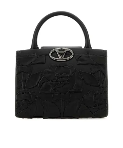 Valentino Vlogo Plaque Small Double Handle Bag