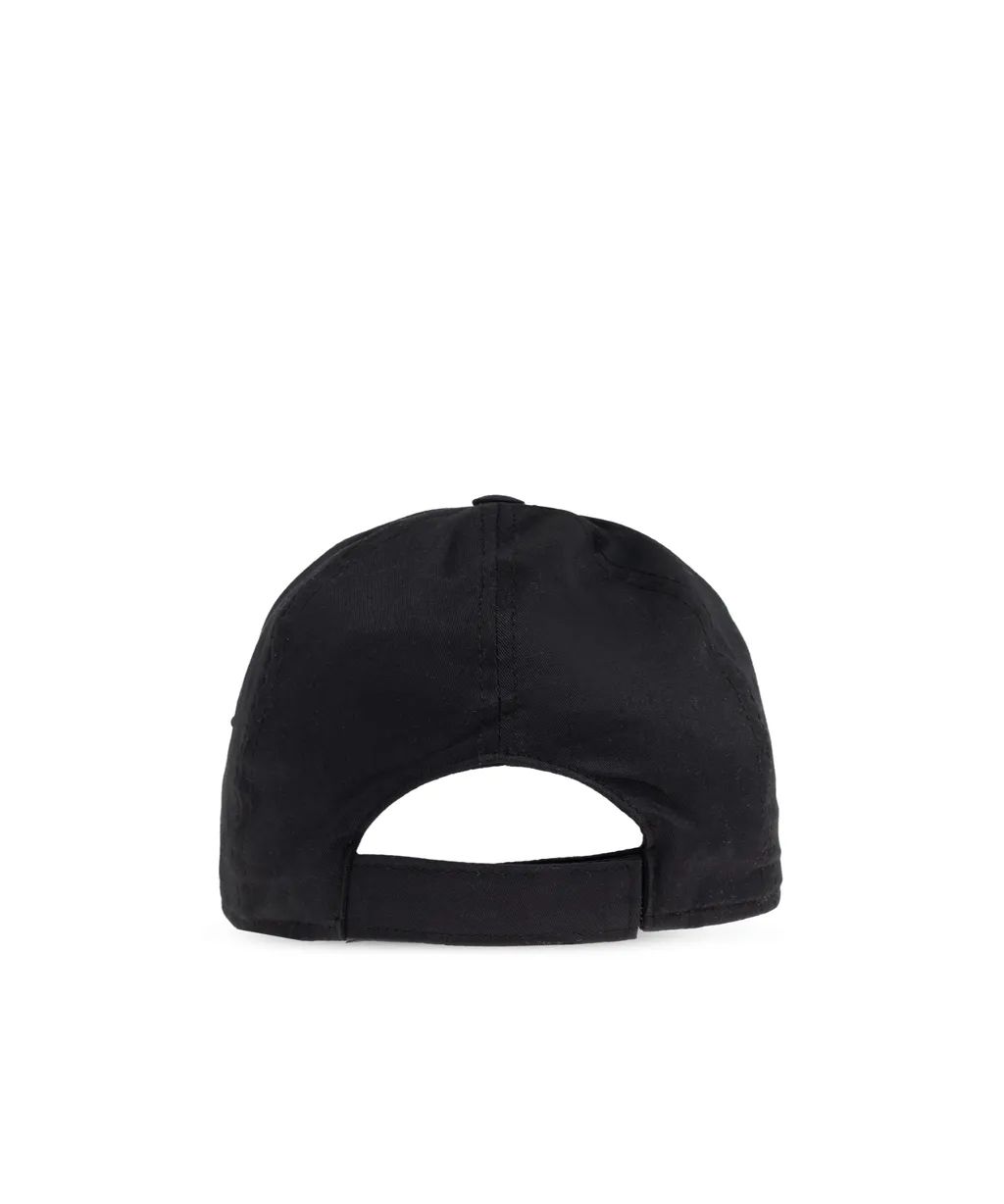 Balmain Kids Logo Embroidered Curved Peak Cap