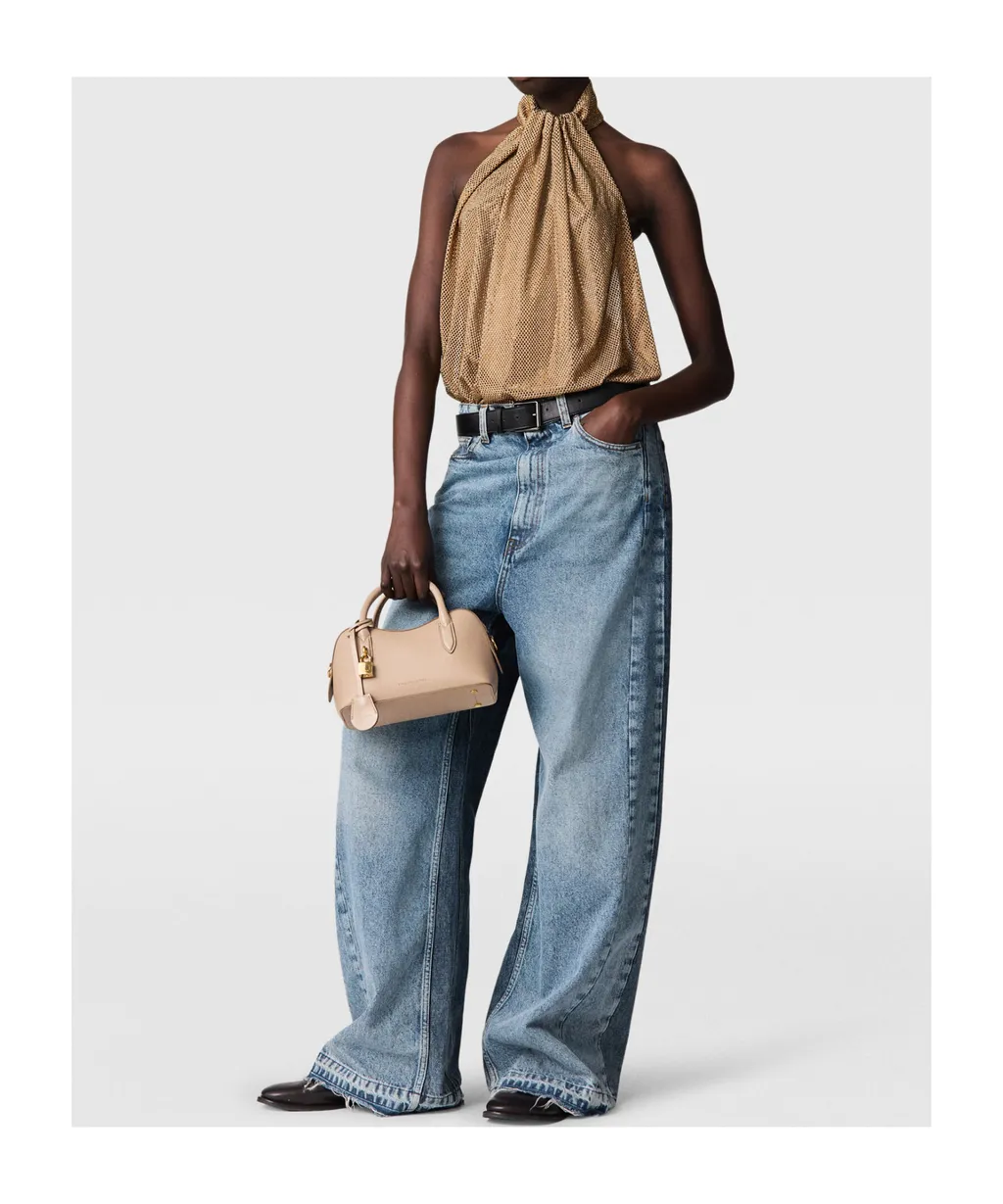 Stella Mccartney Two-Tone Wash Slouchy Straight Leg Jeans