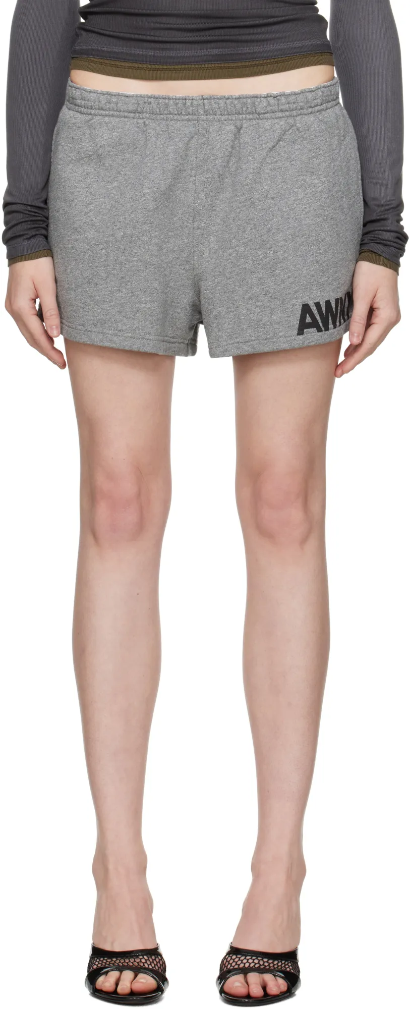 Alexander Wang Logo Printed Track Shorts