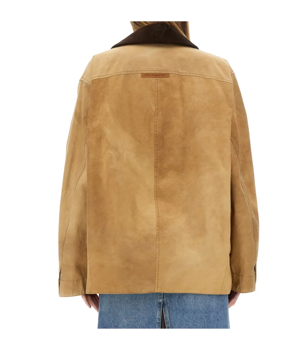 Stella Mccartney Corduroy Collar Aged Jacket