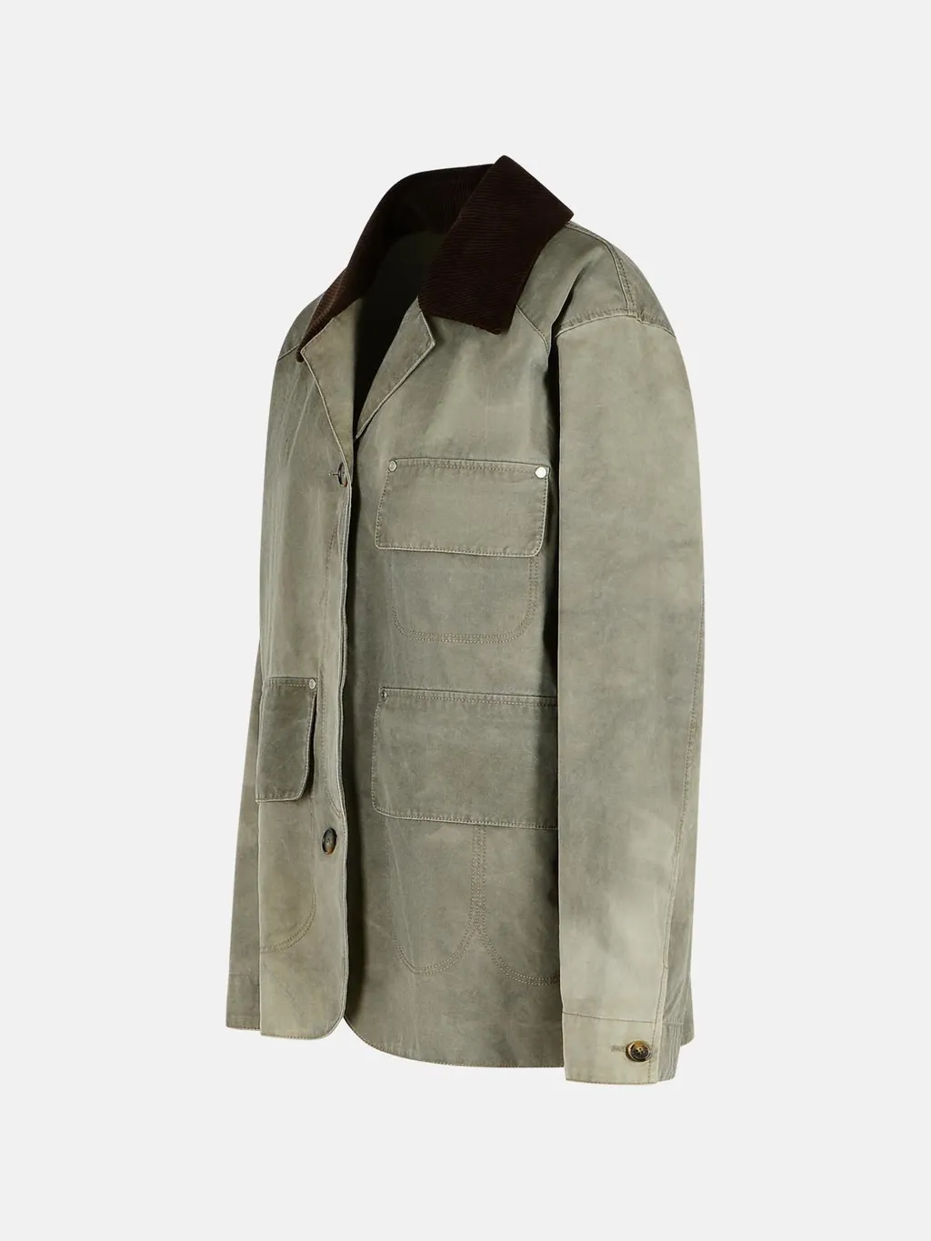 Stella Mccartney Corduroy Collar Aged Jacket