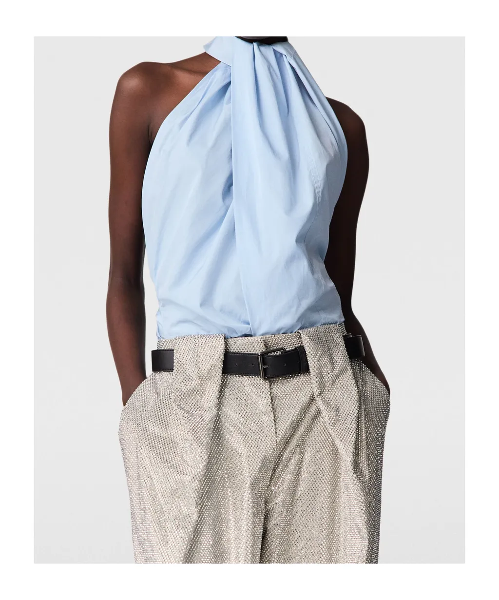 Stella Mccartney Halterneck Panel Sleeveless Top