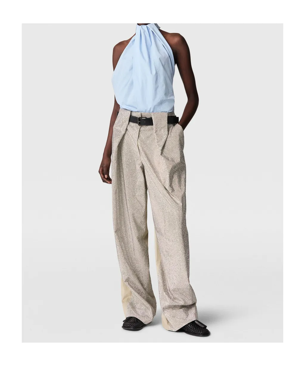 Stella Mccartney Halterneck Panel Sleeveless Top