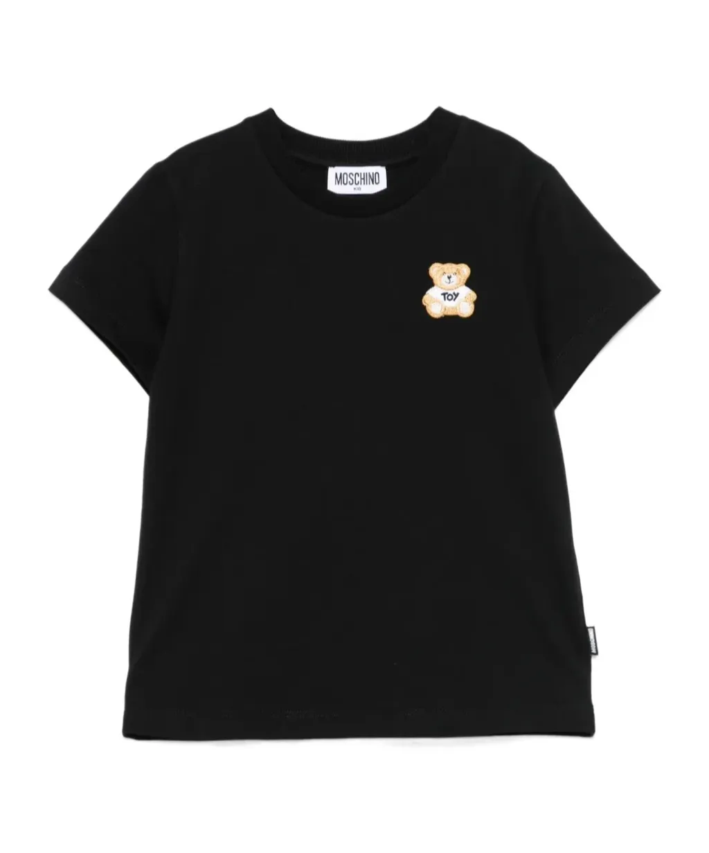 Moschino Kids Leo Teddy-Patch Crewneck T-Shirt