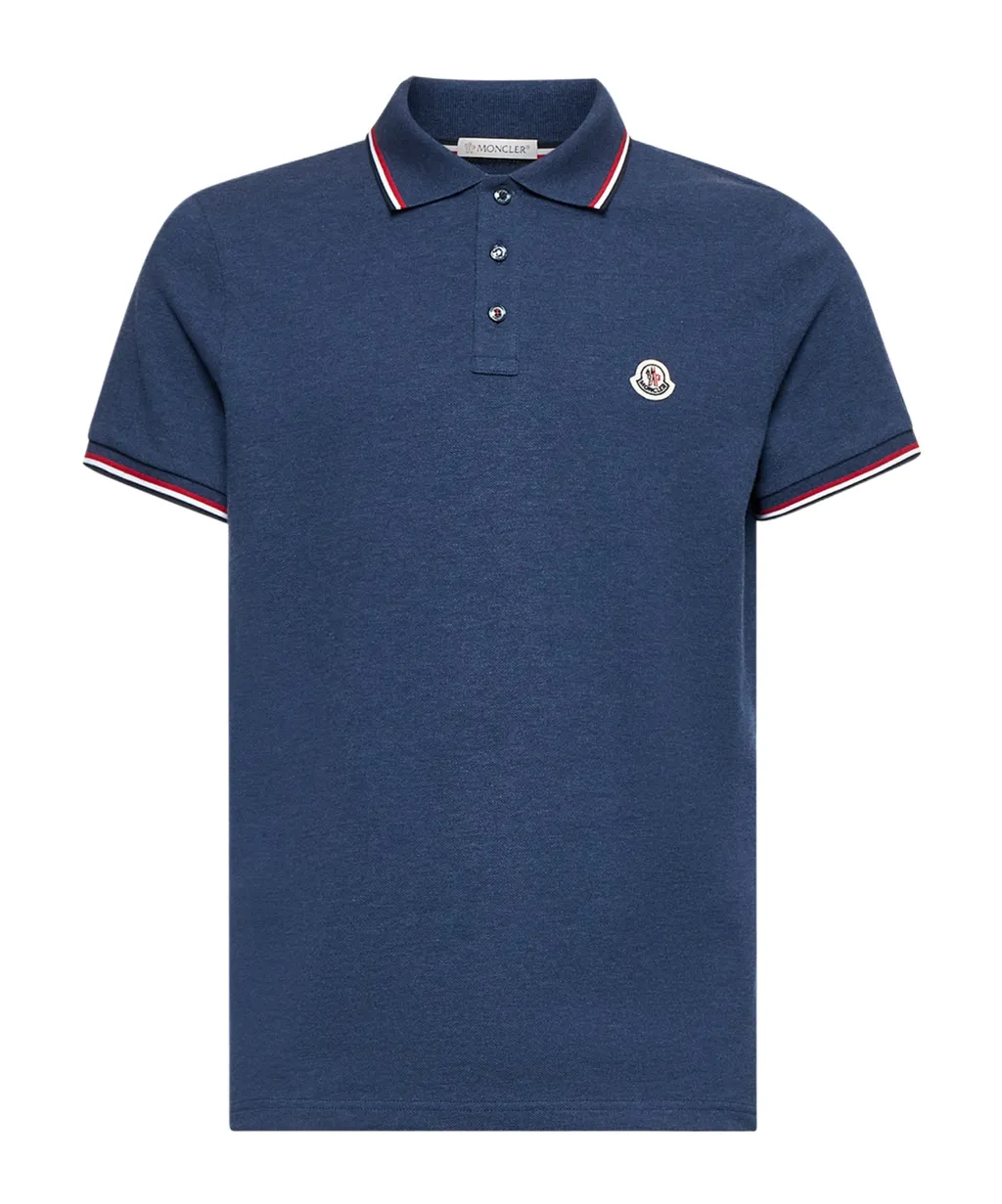 Moncler Logo Patch Short Sleeved Polo Shirt