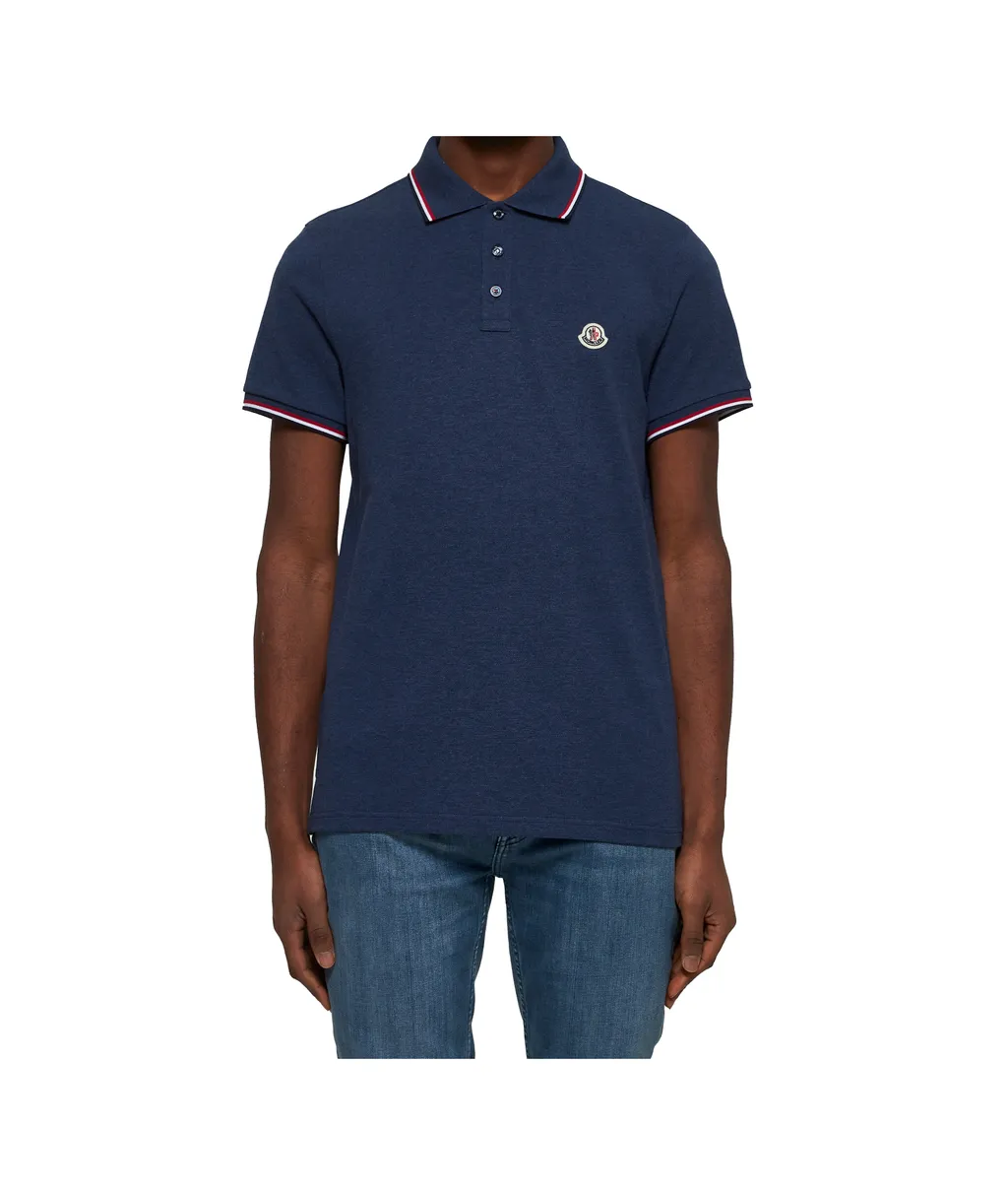 Moncler Logo Patch Short Sleeved Polo Shirt