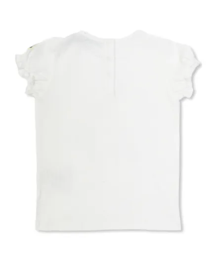 Moncler Enfant Ruffled Sleeved T-Shirt