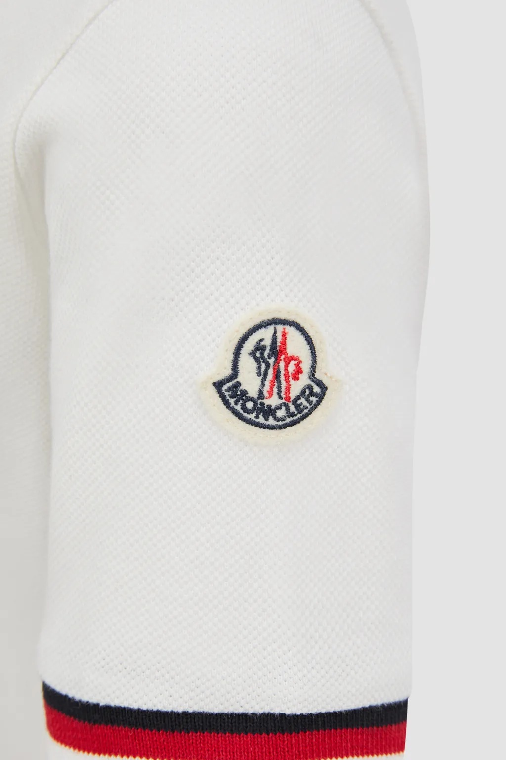 Moncler Enfant Tricolor-Trimmed Polo Shirt