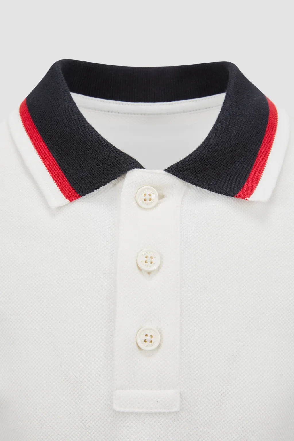 Moncler Enfant Tricolor-Trimmed Polo Shirt