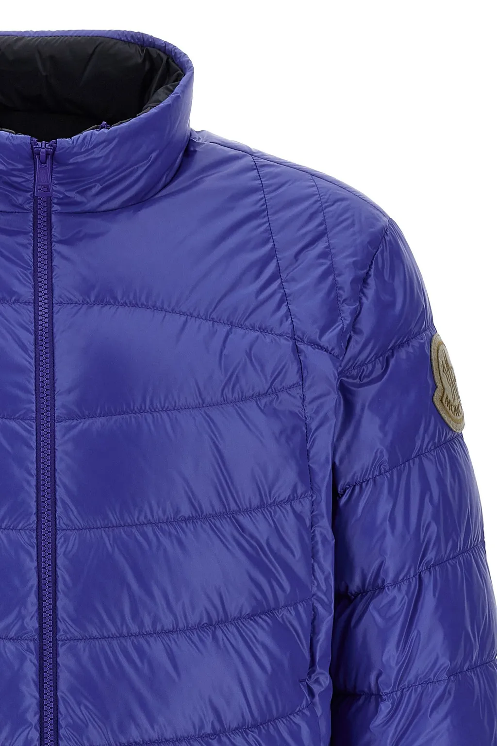 Moncler Galeso Logo Patch Zip-Up Jacket