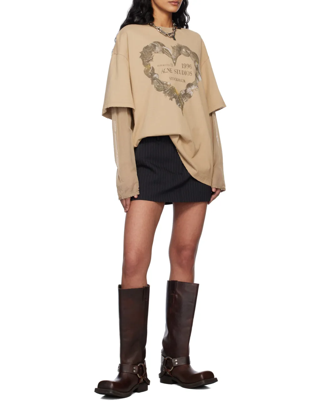 Acne Studios Layered Print T-Shirt