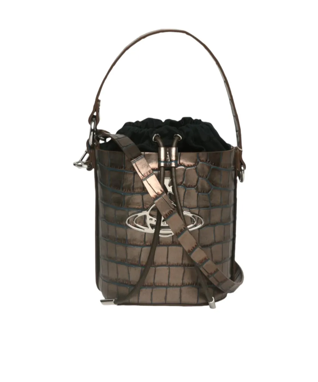 Crocodile-Embossed Tote Bag