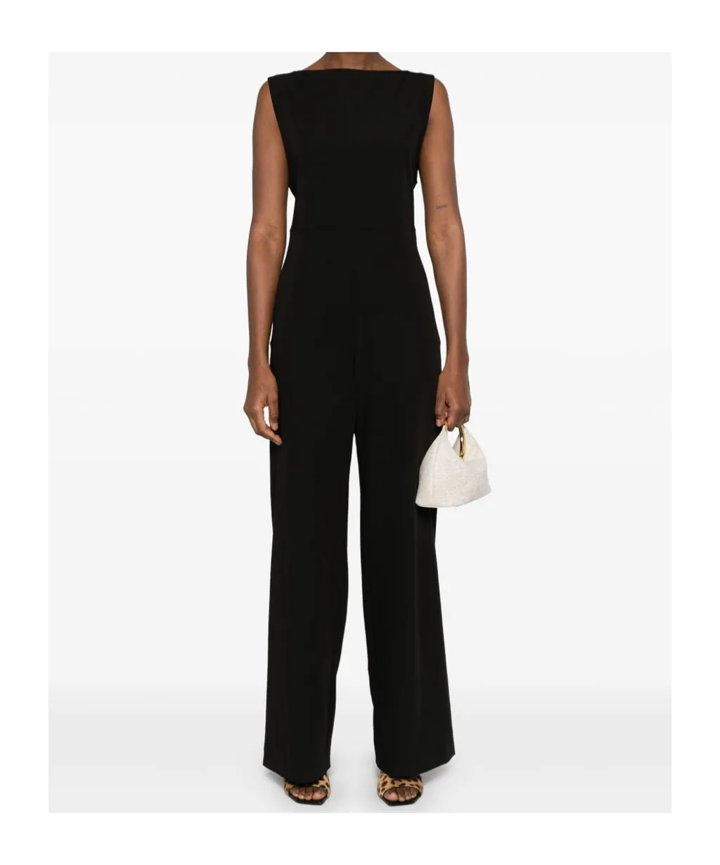 Herno Sleeveless Pussy-Bow Jumpsuit