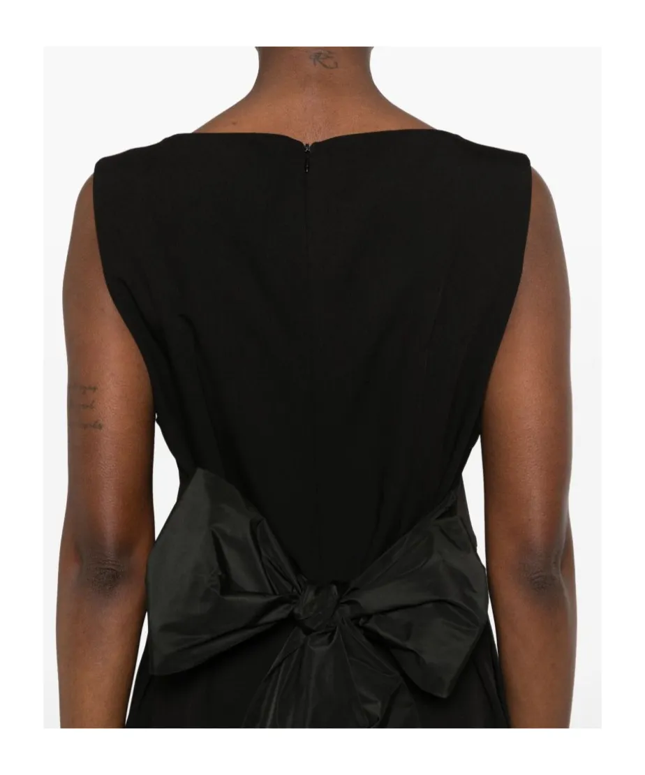 Herno Sleeveless Pussy-Bow Jumpsuit