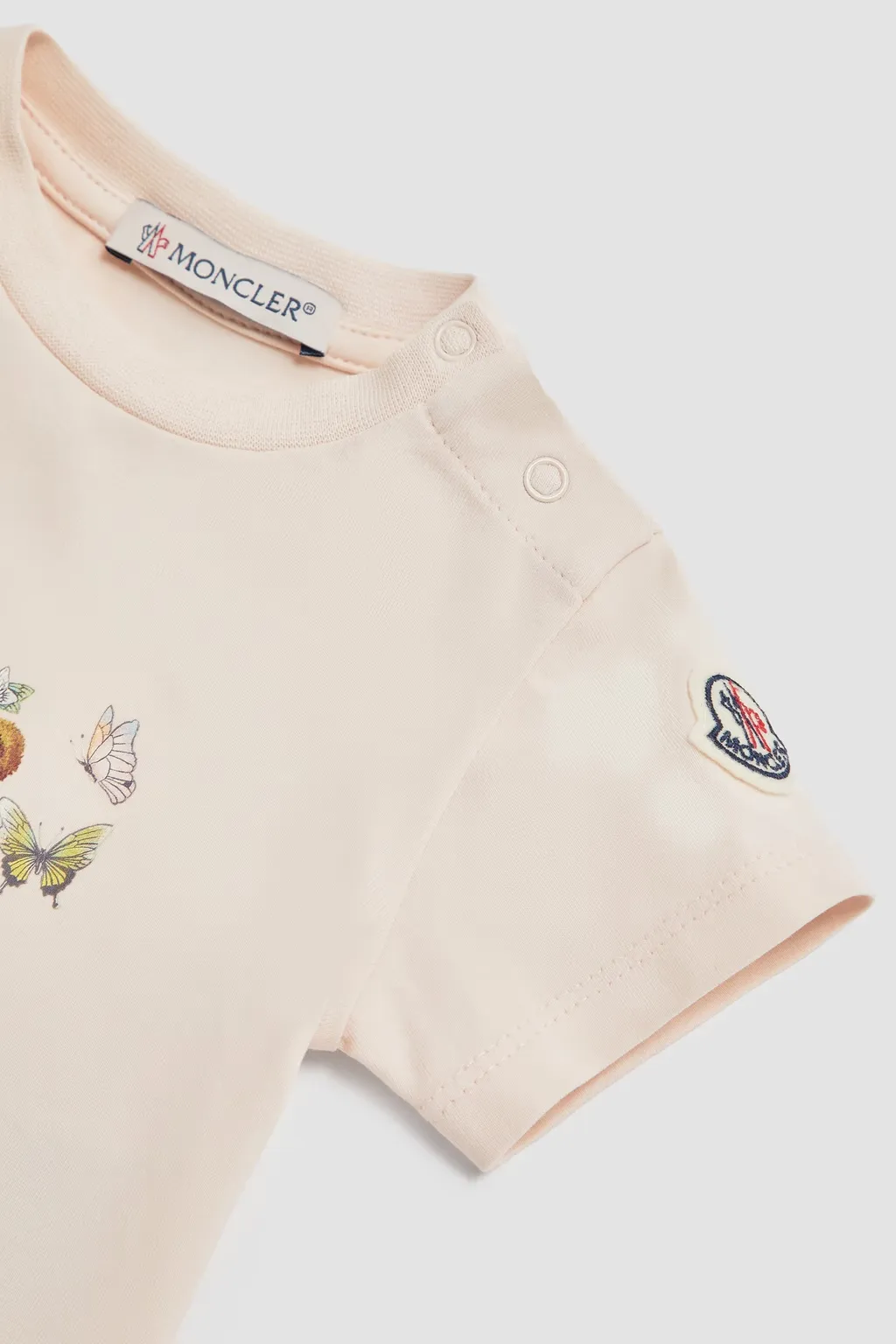 Teddy Bear Motif Cotton T-Shirt