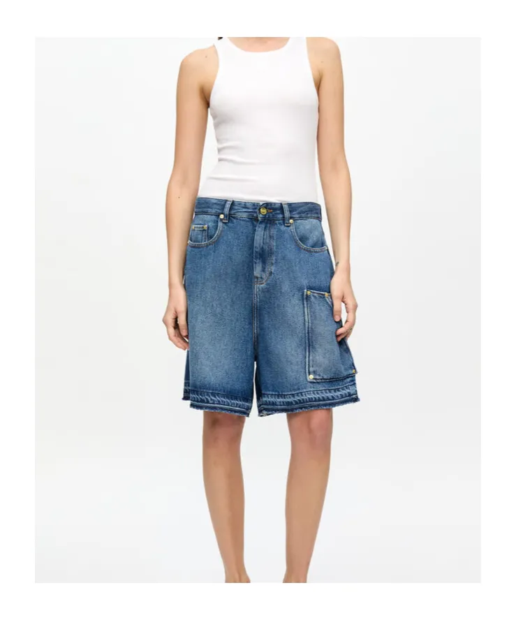 Ganni Light Denim Shorts