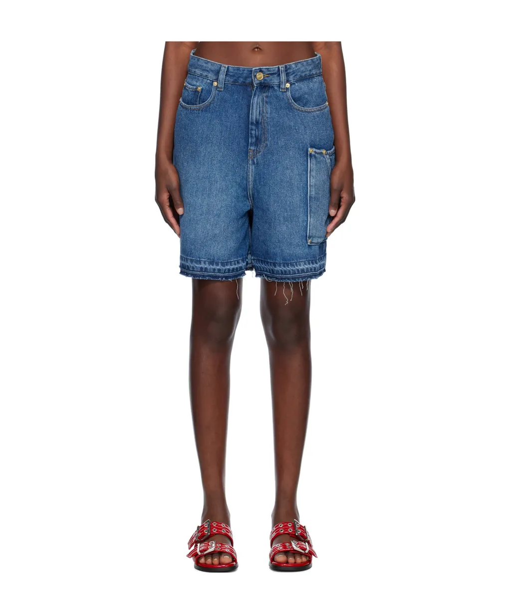Ganni Light Denim Shorts