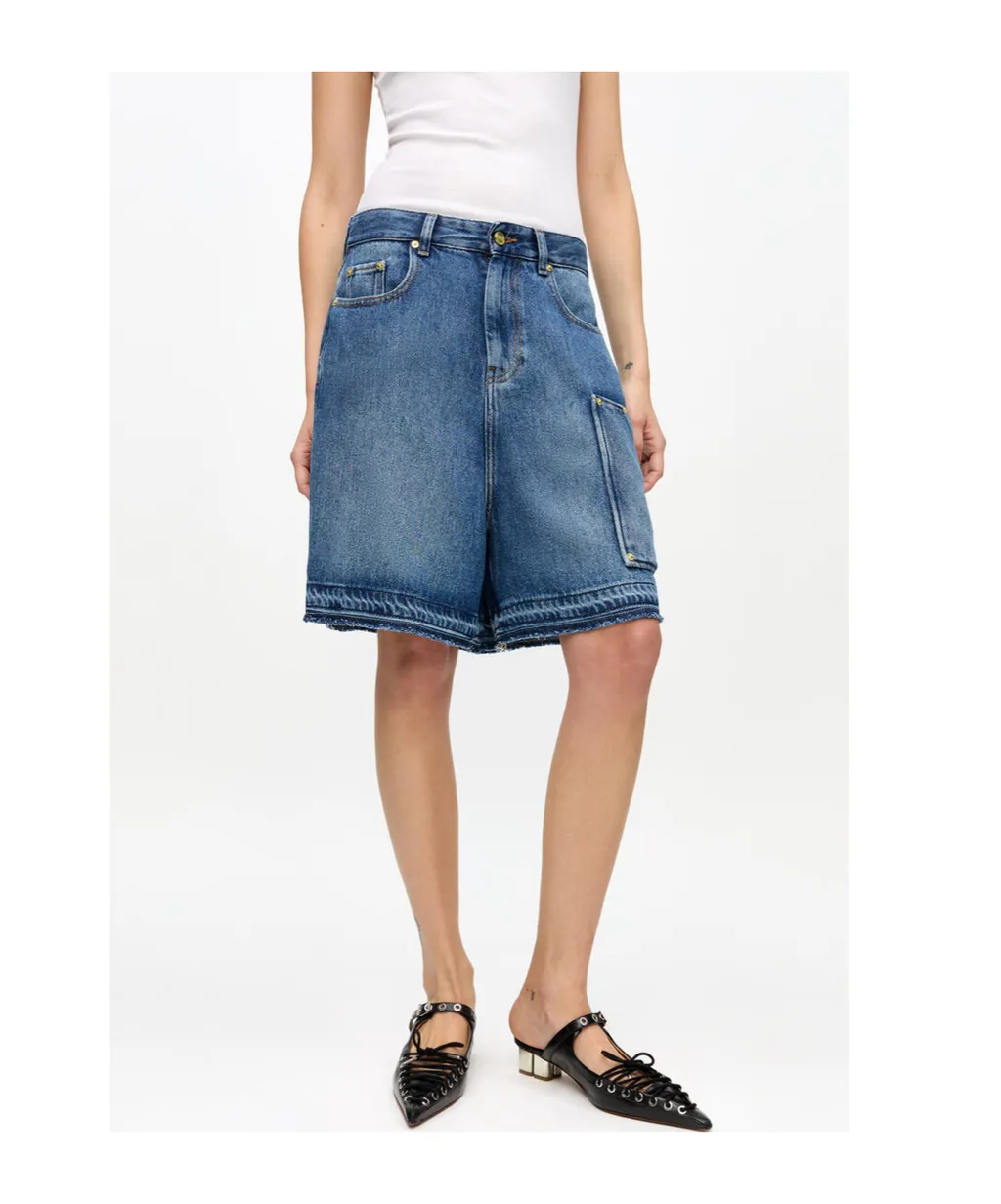 Ganni Light Denim Shorts