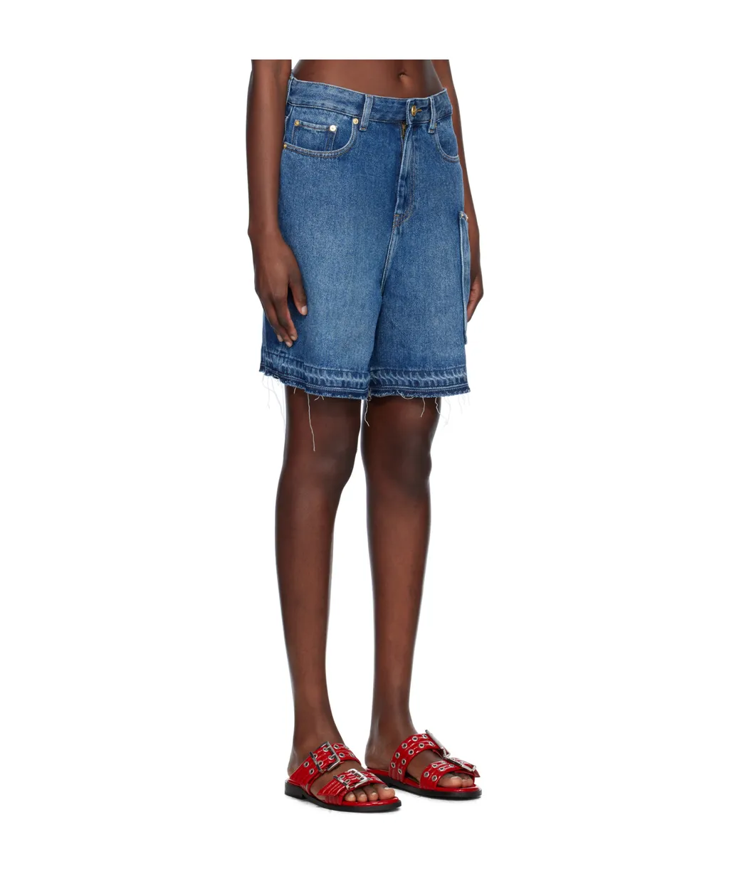 Ganni Light Denim Shorts