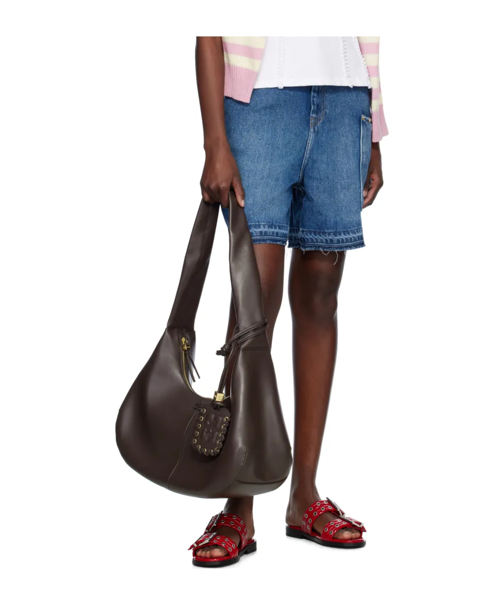 Ganni Light Denim Shorts