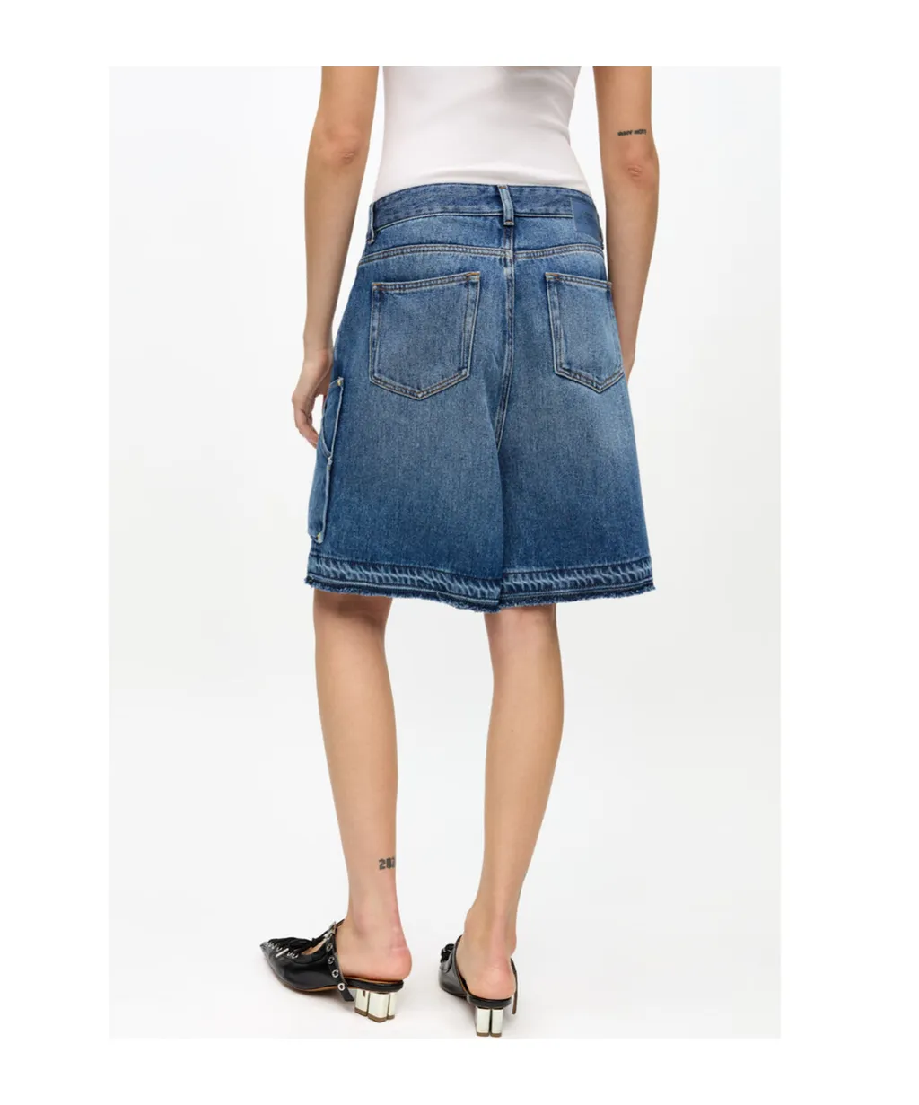 Ganni Light Denim Shorts