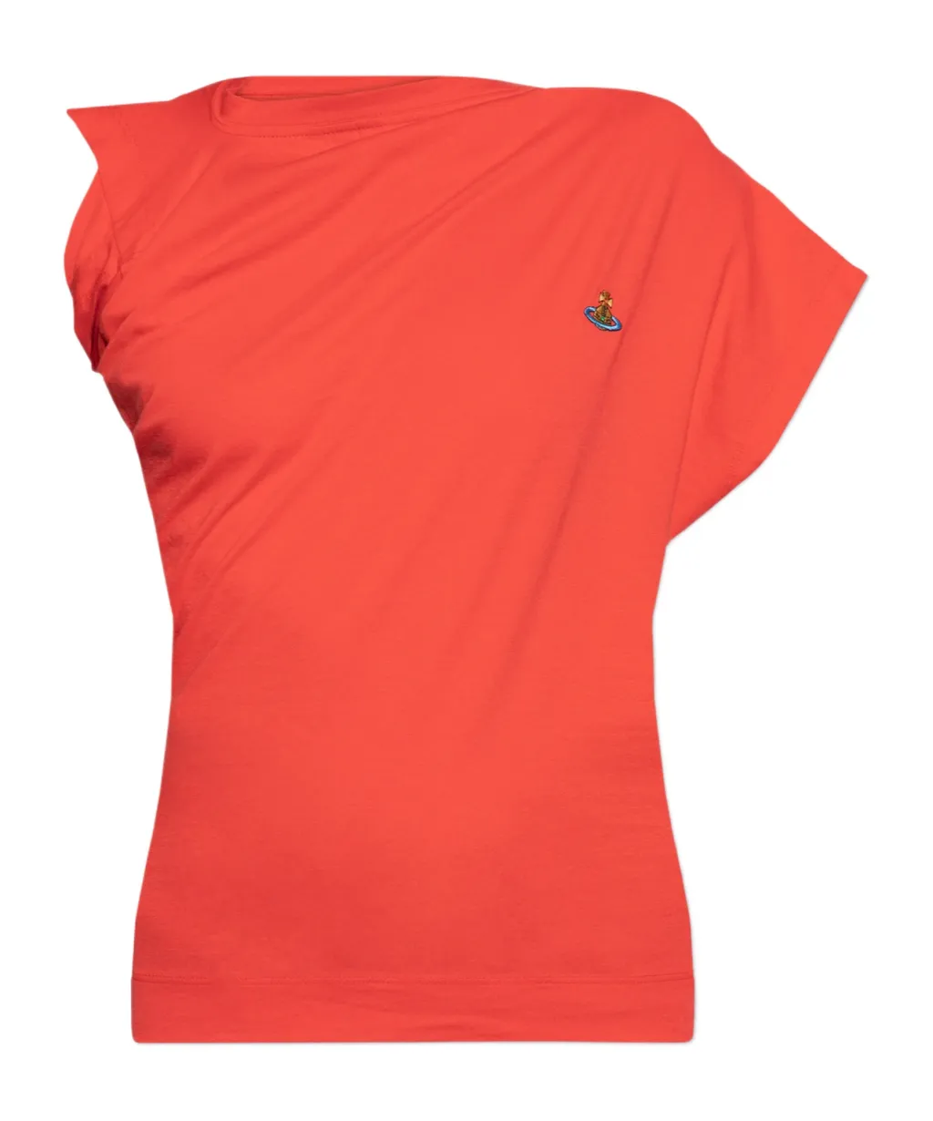 Vivienne Westwood Orb Embroidered Asymmetric T-Shirt