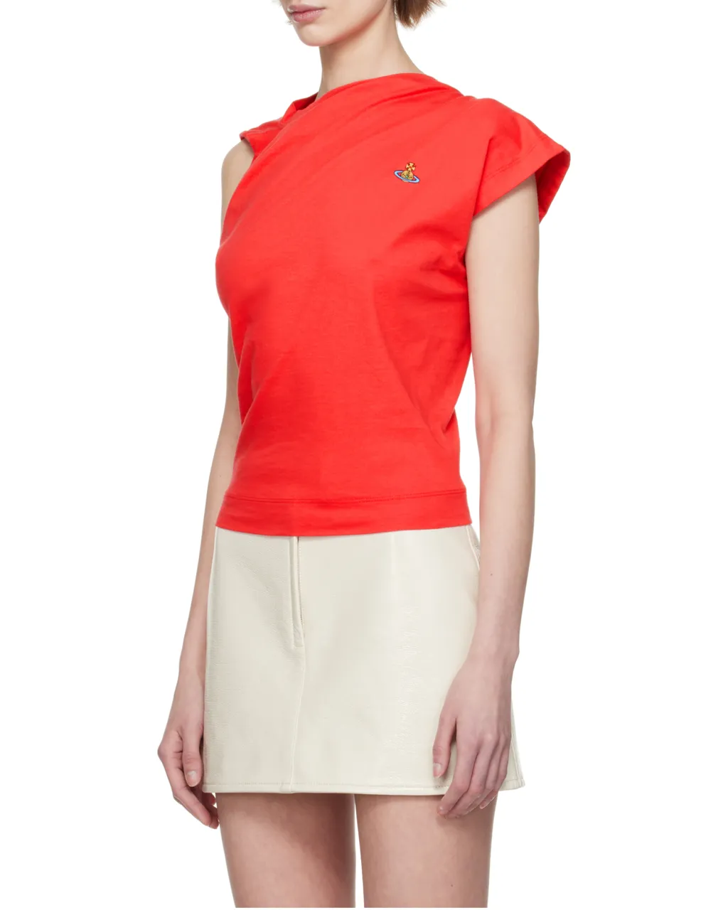 Vivienne Westwood Orb Embroidered Asymmetric T-Shirt