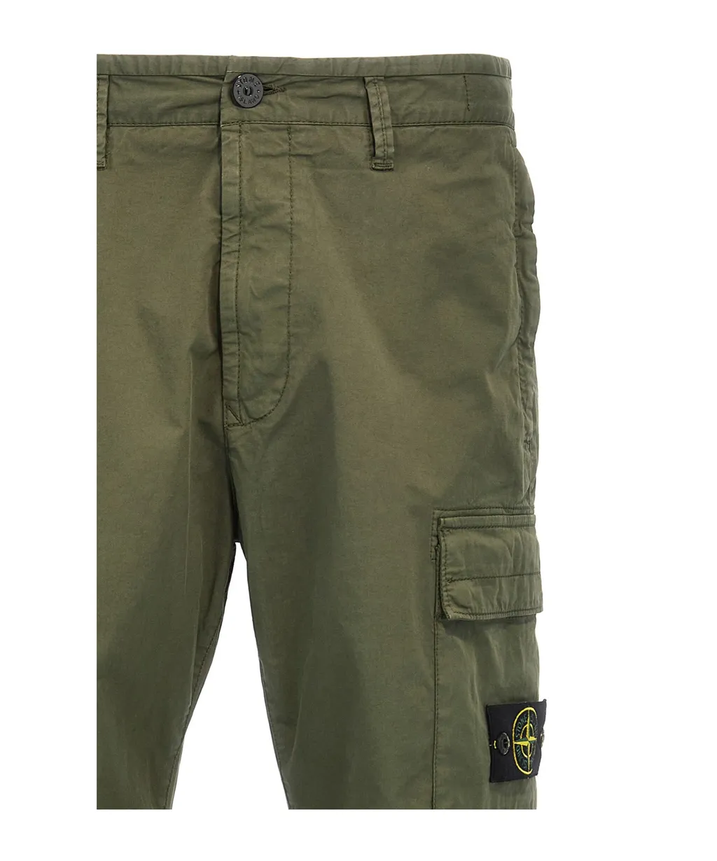 Stone Island Compass Patch Tapered-Leg Cargo Pants