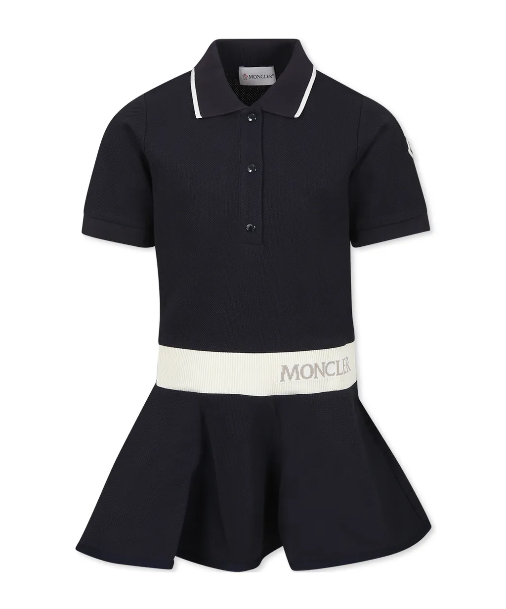 Moncler Enfant Piquet Polo Dress