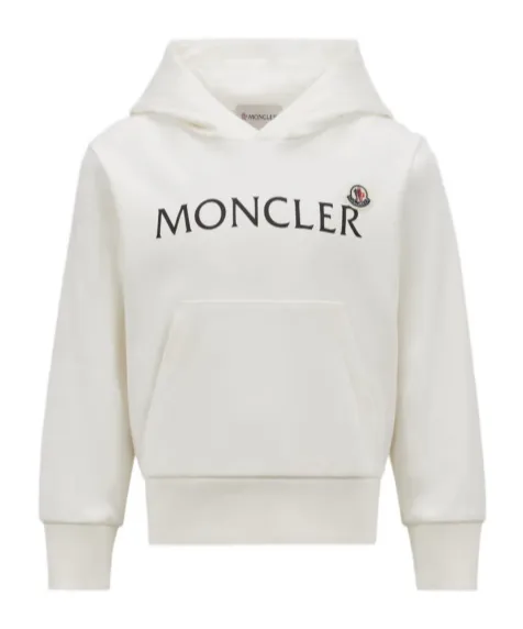 Moncler Enfant Logo Printed Long Sleeved Hoodie