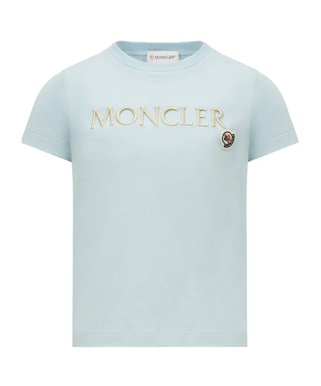 Moncler Enfant Logo Embroidered T-Shirt