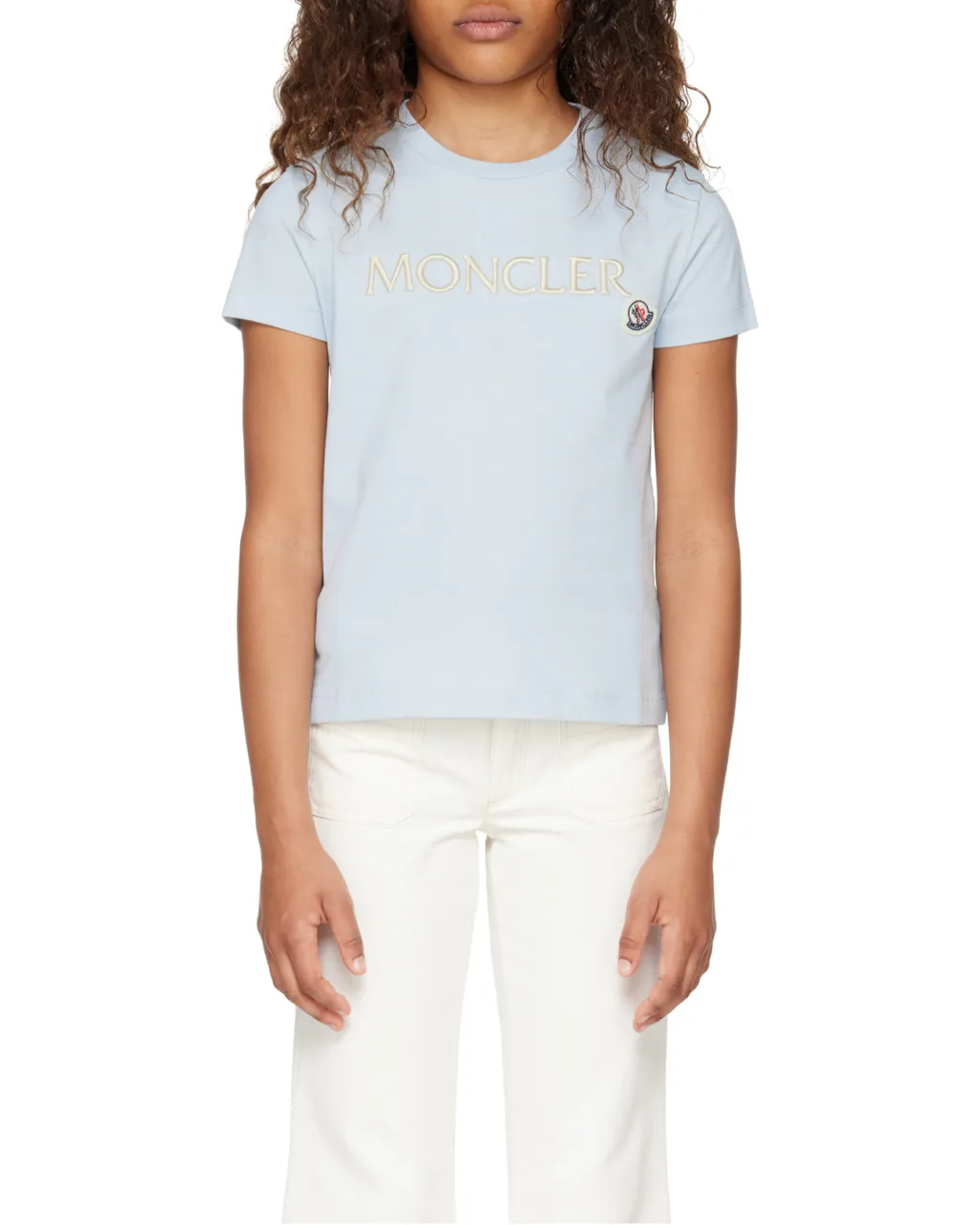 Moncler Enfant Logo Embroidered T-Shirt