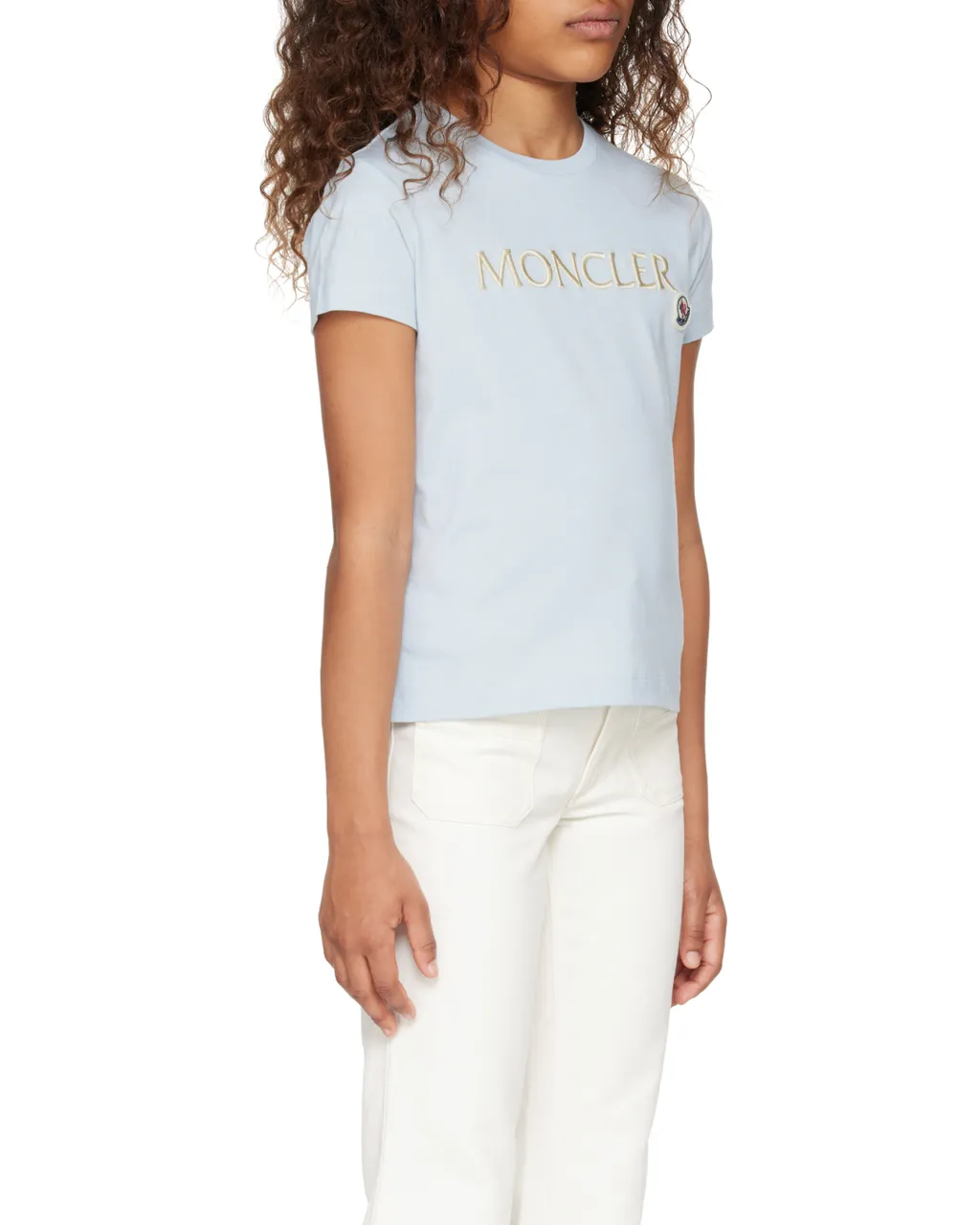 Moncler Enfant Logo Embroidered T-Shirt