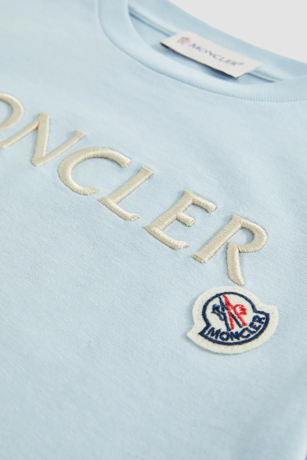 Moncler Enfant Logo Embroidered T-Shirt