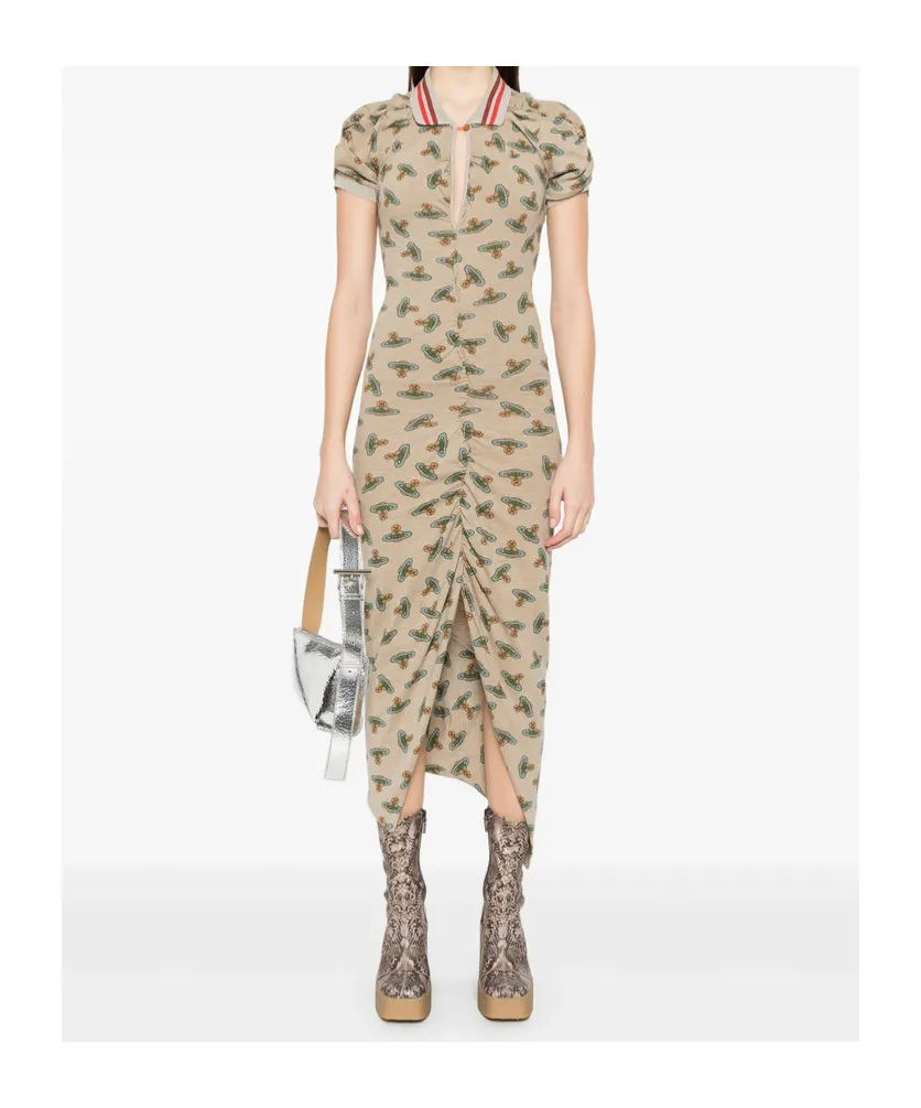 Vivienne Westwood Pulling Orbit Printed Dress