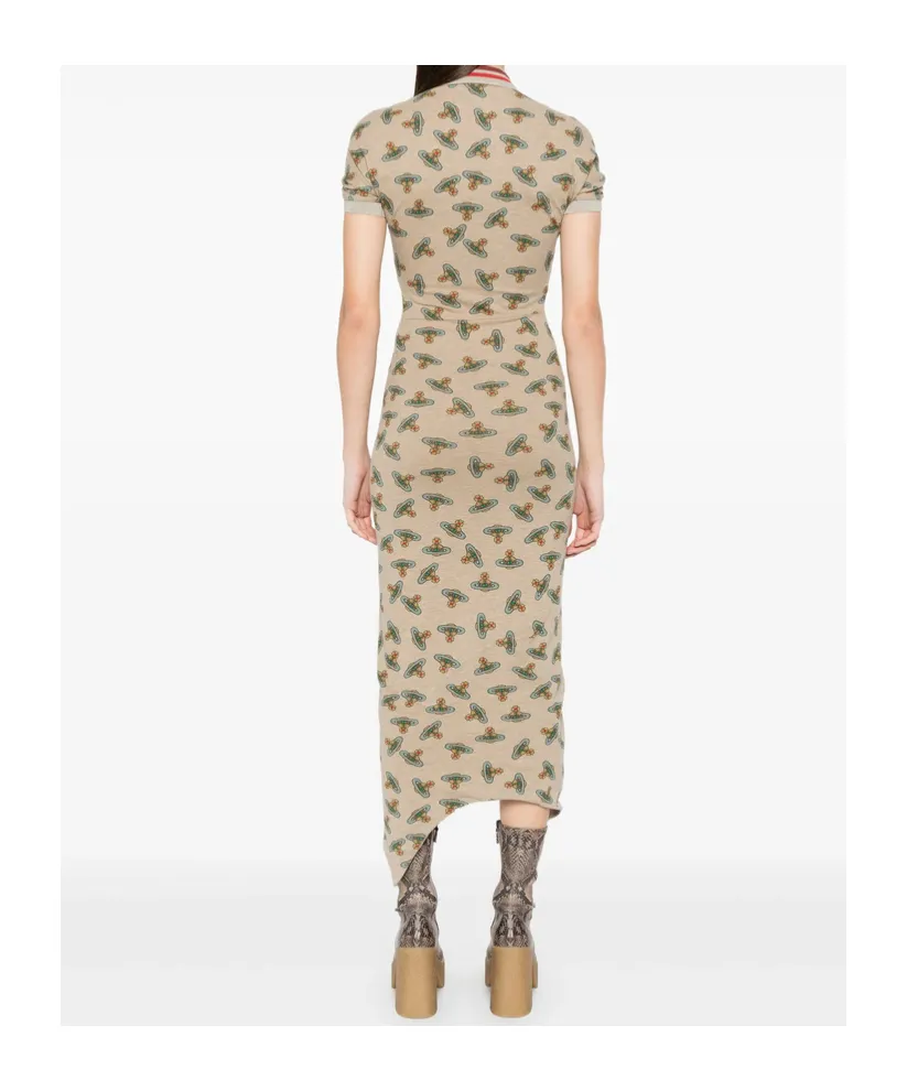 Vivienne Westwood Pulling Orbit Printed Dress
