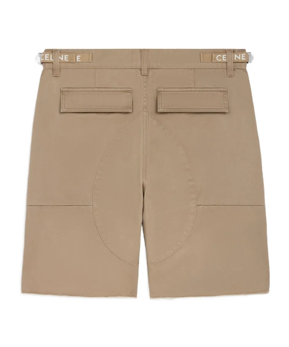 Celine Cargo Shorts In Cotton